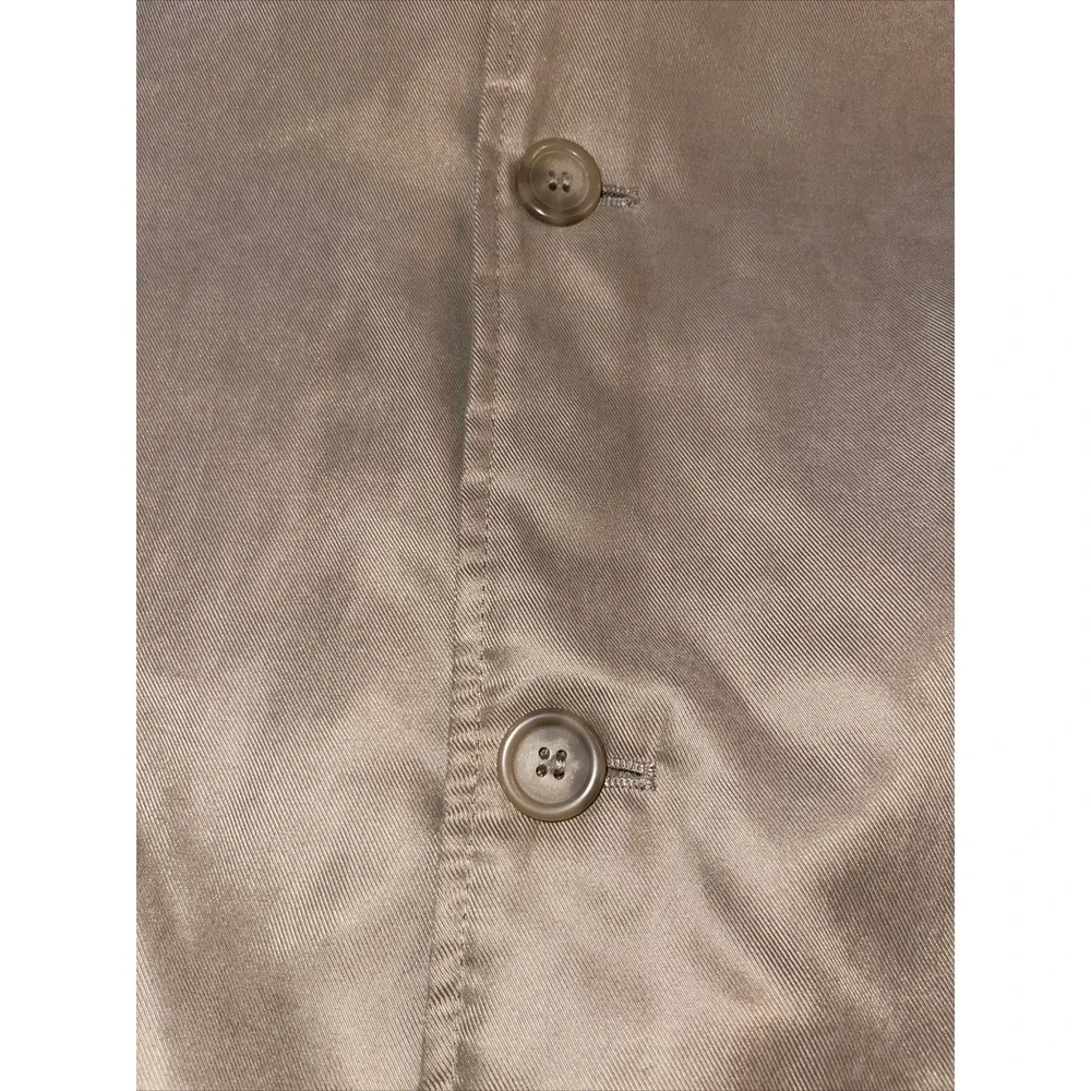 Botany 500 Men's Large Tan Casual Coat Jacket Button Up Quilted Lining Soft